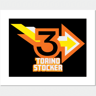 1977 - Torino Stocker Stacked (Black) Posters and Art